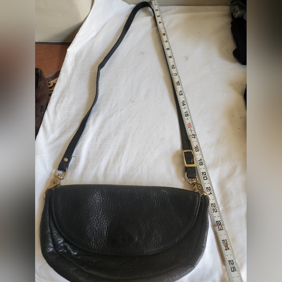 Libaire California Vintage Black Leather Crossbody Bag - Picture 16 of 16